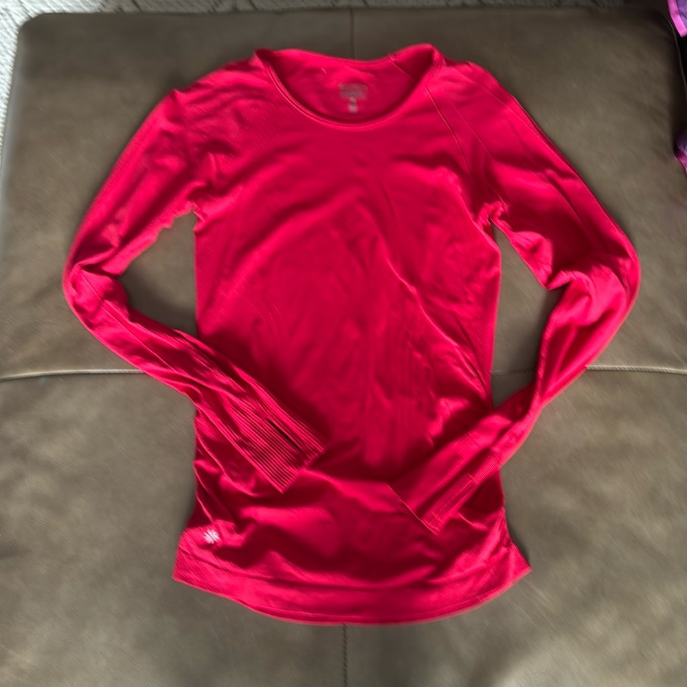 Athleta women’s red long sleeve